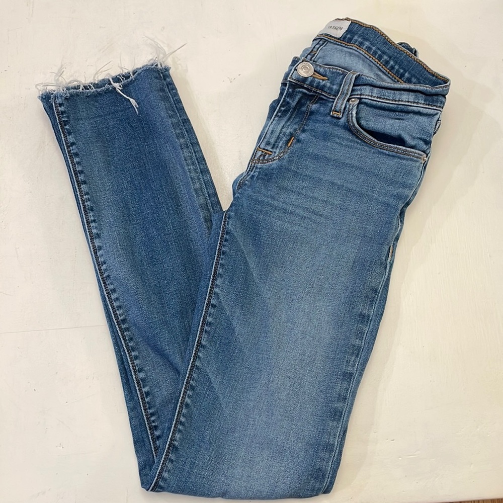 Hudson Tally deep cuff crop skinny jeans